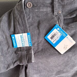 Columbia Charcoal Corduroy Trousers 34x34 New
